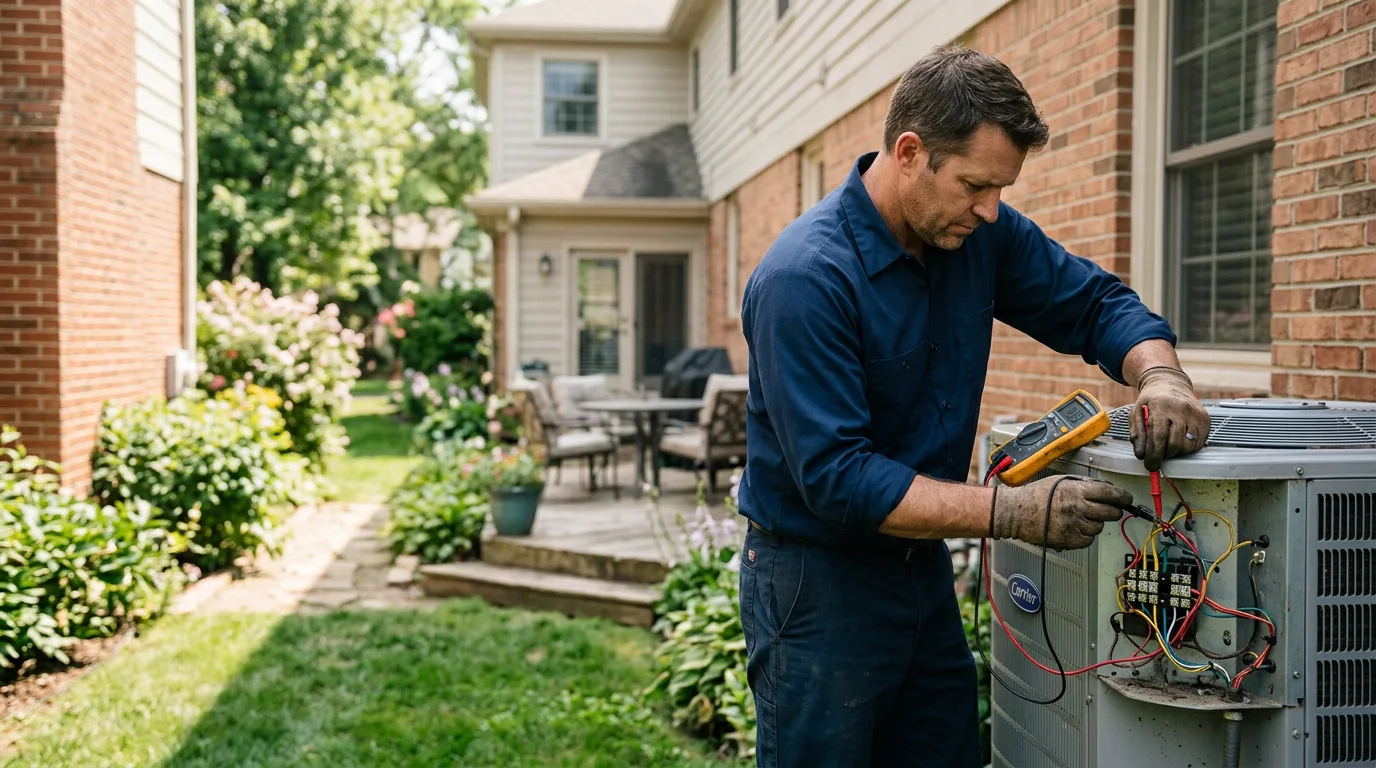 HVAC technician working near Luck, WI